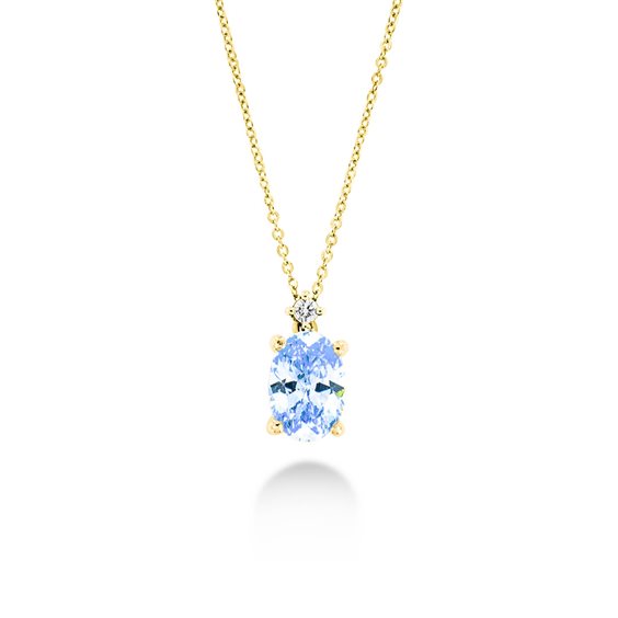 Halskette Lux Gioielli Dame in Gold Topazio 1.60 Ct CLLK3567;TA;OV;3;160;9G - CLLK3567;TA;OV;3;160;9G